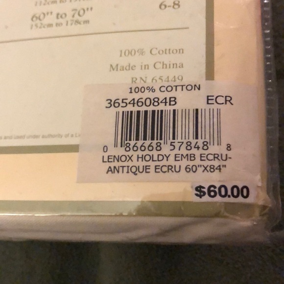 Lenox Holiday Embroidery Table Linens - Picture 5 of 5